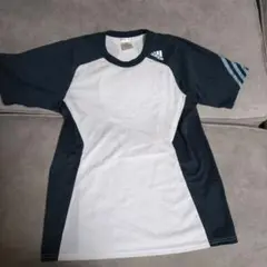 adidas CLIMACOOL Tシャツ ダークブルー/ホワイト　Mサイズ
