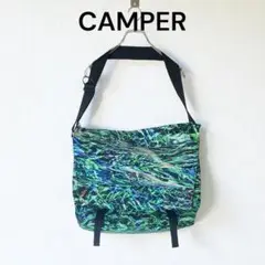 美品 CAMPER カンペール ナナメ掛けショルダーバッグL ダークグリーン