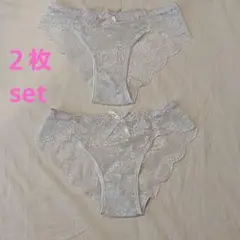 2枚❕大特価❕総レース ショーツ パンツ フリー 白 上品 韓国