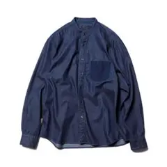 美品SOPHNET. DENIM BIG BAND COLLAR SHIRT