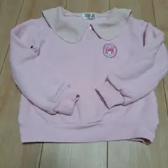110 エコネコ×マイメロ　襟つき　セーラートレーナー