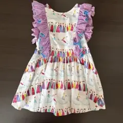 fafa フェフェ スワン柄ワンピース 110cm