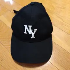 チャンピオン　NY　キャップ　ブラック