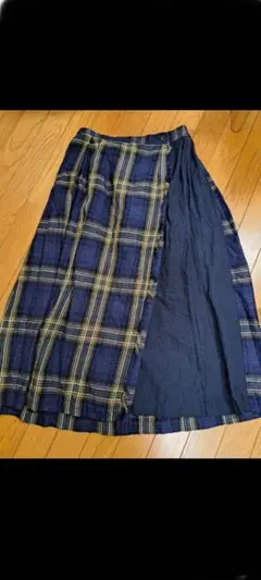 blue willow　ロングスカート　巻きスカート風