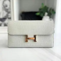 美品☆ エルメス コンスタンスロング アリゲーターマット べトン D刻印