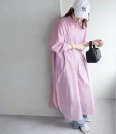 ディスコート　ロングシャツピンク