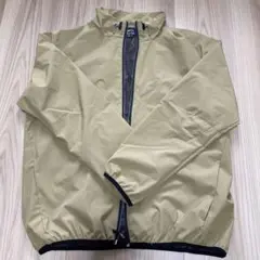 カーキ ナイロンジャケット フルジップ