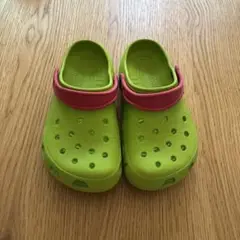 CROCS クロックス　サンダル　20cm ライム　キッズ　M2 W4
