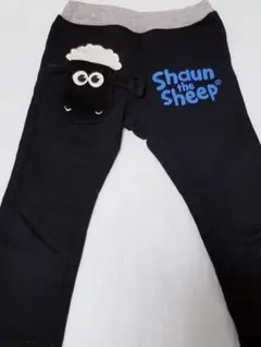 ひつじのショーン　Shaun the Sheep ロングパンツ 黒