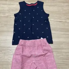 【新品未使用】タンクトップ　半ズボン2点セット　120 110