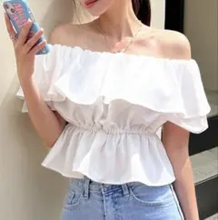 【値下げセール中！】オフショルダー トップス ブラウス