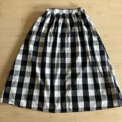 エヘカソポ　ehkasopo ブロック　チェック　ロングスカート ギンガム　美品