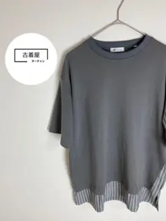 TK タケオキクチ　ストライプTシャツ