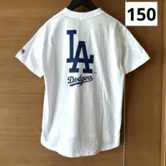 新品　150 ドジャース　半袖 Tシャツ ホワイト 白　キッズ　ジュニア MLB