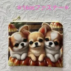 ハンドメイドꕤ フラットポーチꕤ犬