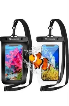 新品未使用！2個入 SYNCWIRE 防水スマホケース 防水ケース