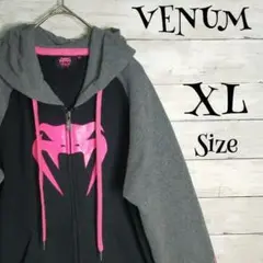 レア VENUM べナム 格闘技 ZIPUP パーカー レディス XLサイズ
