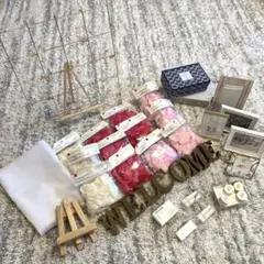 結婚式ウェルカムスペースセット♡ ミールヘーデン/フォトフレーム/ライトetc