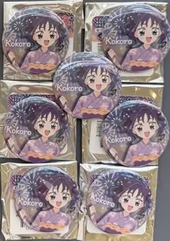 キミプリ　缶バッジ　キミときらめく夏祭り　紫雨こころ✖️7