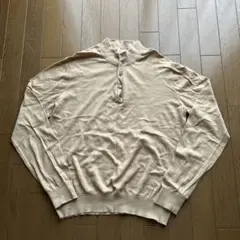 ユニクロ　コットン・カシミヤ混紡 ベージュニット