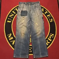 Great fade！希少　80s BIGMAC ペインターパンツ　襤褸　リペア