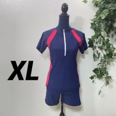 水着 フィットネス セットアップ 大きいサイズ 体型カバー ストレッチ 美品