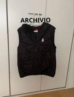♡アルチビオ♡ブラック中綿フードベスト♡