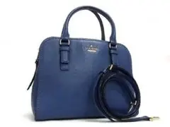 美品 kate spade ケイトスペード 2way ネイビー系