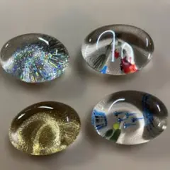 箸置き　はし置き　クリスタル　ガラス　硝子　4個セット