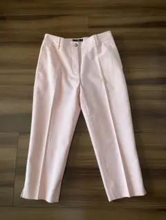未使用　アルベルトビアーニ　ピンクストライプ クロップドパンツ