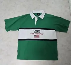 VANS ポロシャツ 緑/白/黒