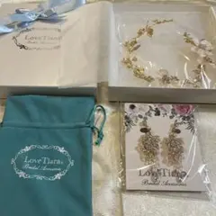 ￼Love Tiara イヤリング ヘッドドレス 2点セット