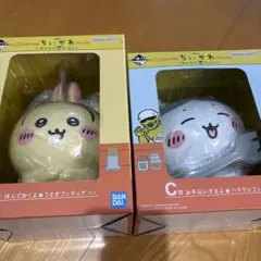 一番くじ ちいかわ Ｃ賞 ハチワレ、Ｄ賞 うさぎ フィギュア
