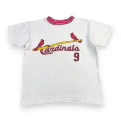 60s MLB カージナルス リブライン ヴィンテージTシャツ キッズサイズ