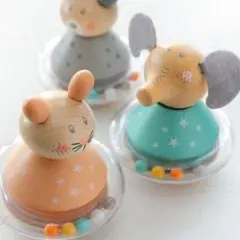 木製どうぶつラトル｜ローリーポリータイプ(一つ選ぶ)
