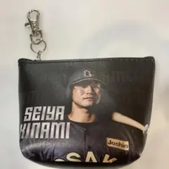 阪神タイガース 木浪聖也 ノベルティミニポーチキーホルダー阪神百貨店限定