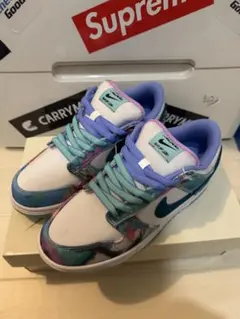 Futura × NikeSBDunkLowWhiteand GeodeTeal