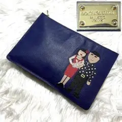 本物 カタログ掲載 ドルチェu0026ガッバーナ ファミリア レザー クラッチバッグ