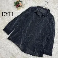 【EHY UN DECENCE TISSUS】ワイヤー襟　長袖シャツ　黒