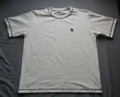 u.s.POLO ASSN Tシャツ 刺繍ロゴ メンズ レディース 白 Mサイズ