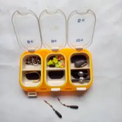 釣り用具セット オレンジ収納ボックス