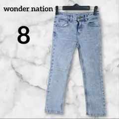wonder nation【8】ストレートデニム 　ライトブルー