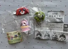 お茶犬　ガチャガチャ　マスコット　まちぼうけ　ヘアクリップ