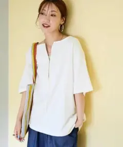 【未使用】フリークスストア　2WAY ホックデザイン 半袖 Tシャツ　白