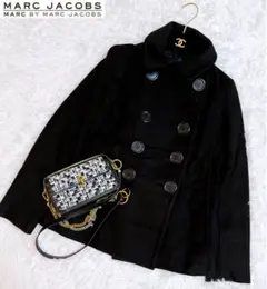 MARC JACOBSマークジェイコブス ピーコート ブラック Sサイズ