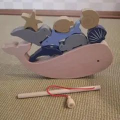 【限定値下げ中！】木のおもちゃ　磁石　釣りおもちゃ　知育バランスゲーム