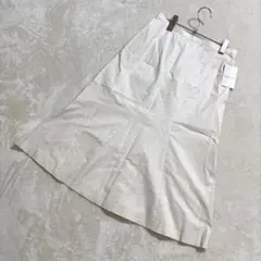 CORDIER ストライプ フレアスカート　40サイズ　膝丈スカート　日本製