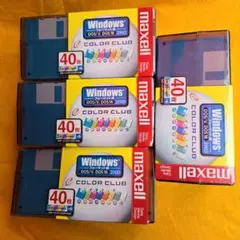 maxell】3.5型FD MFHD18CC.40P フロッピーディスク4セット