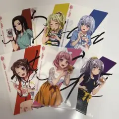 バンドリ　カップヌードルコラボ　クリアファイル　6種