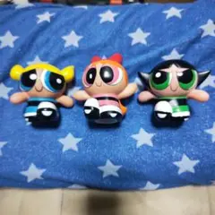 カートゥーン パワーパフガールズ フィギュア 貯金箱 アメキャラ　未開封 カートゥーン パワーパフガールズ ソフビ フィギュア 貯金箱